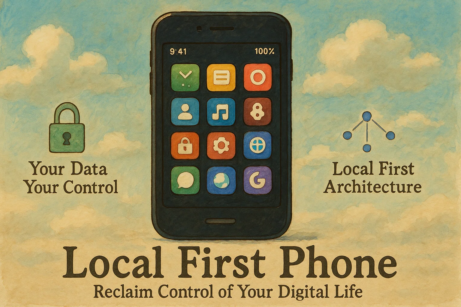 Local First Phone concept banner